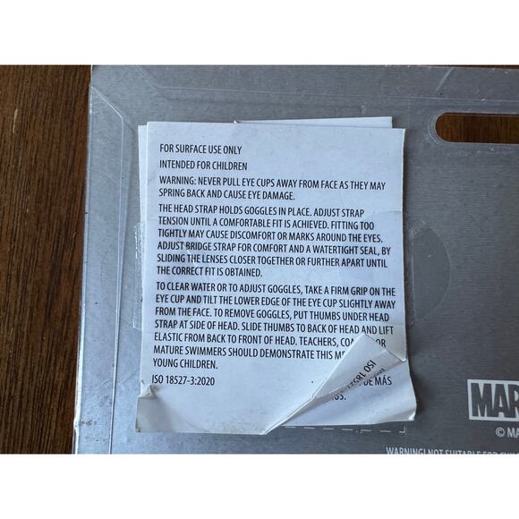 NEW Marvel Spider-Man Kids Swim Goggles Red Blue Youth Adjustable - Picture 5 of 6